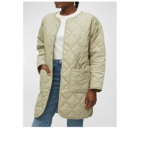 Michael Stars | Sonnet Snap Front Quilted Coat - Picture 4 of 8